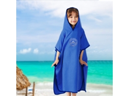 Toalha De Banho Capuz Infantil Seca Rápido Poncho