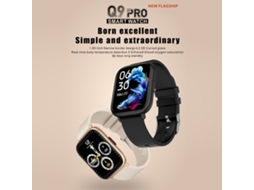 Pulseira inteligente EOOCOO com tela de 1,85 polegadas e monitoramento esportivo