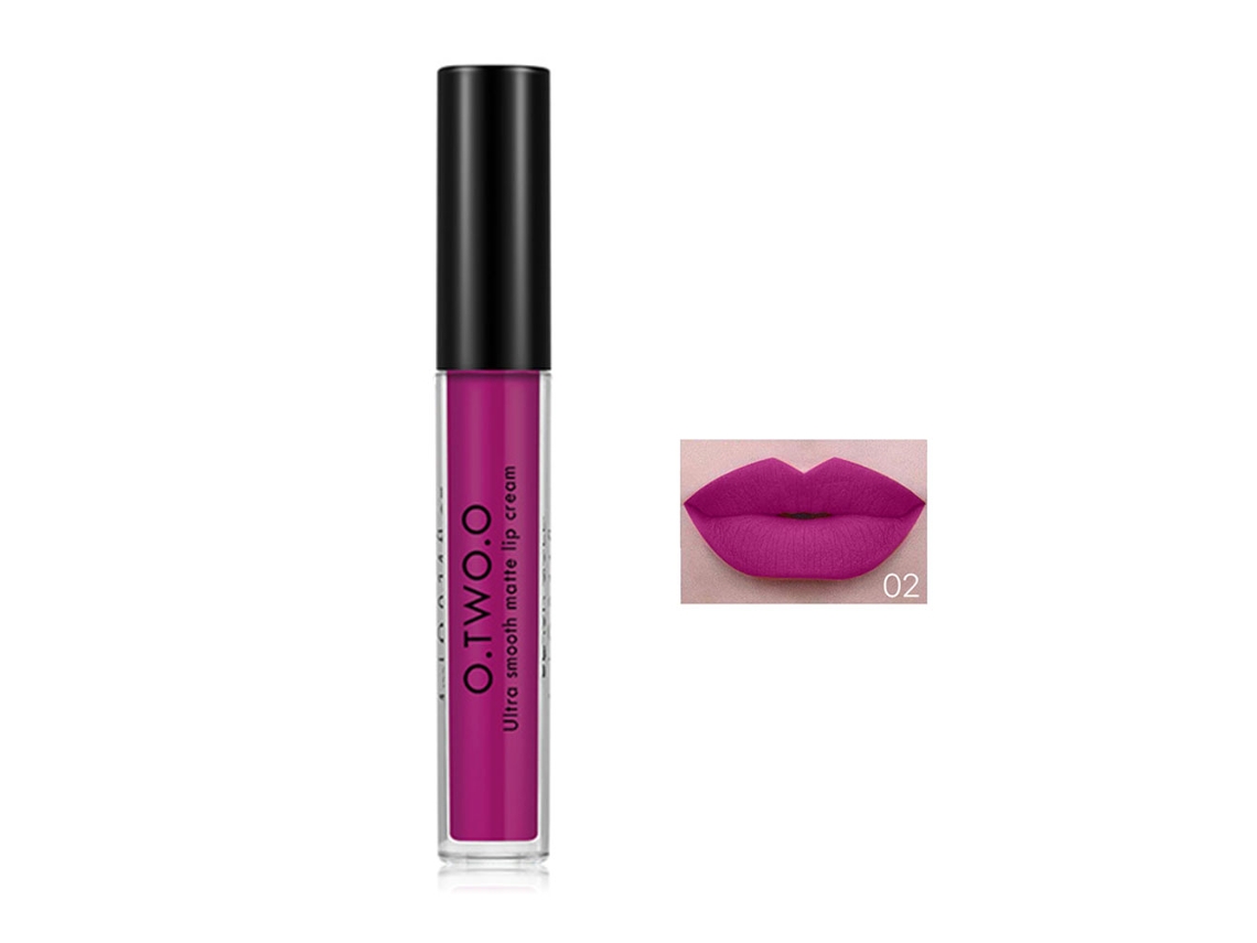 Batom Líquido Matte de Longa Duração Cremoso Batom Maquiagem Cosmética (02)