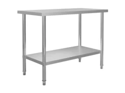 vidaXL Mesa de trabalho de cozinha 120x60x85 cm aço inoxidável