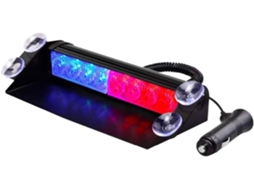Luzes De Polícia Led Para Carros, Luz Estroboscópica De 12v, Luzes Intermitentes Para Brisa Automotivo, 8 Leds