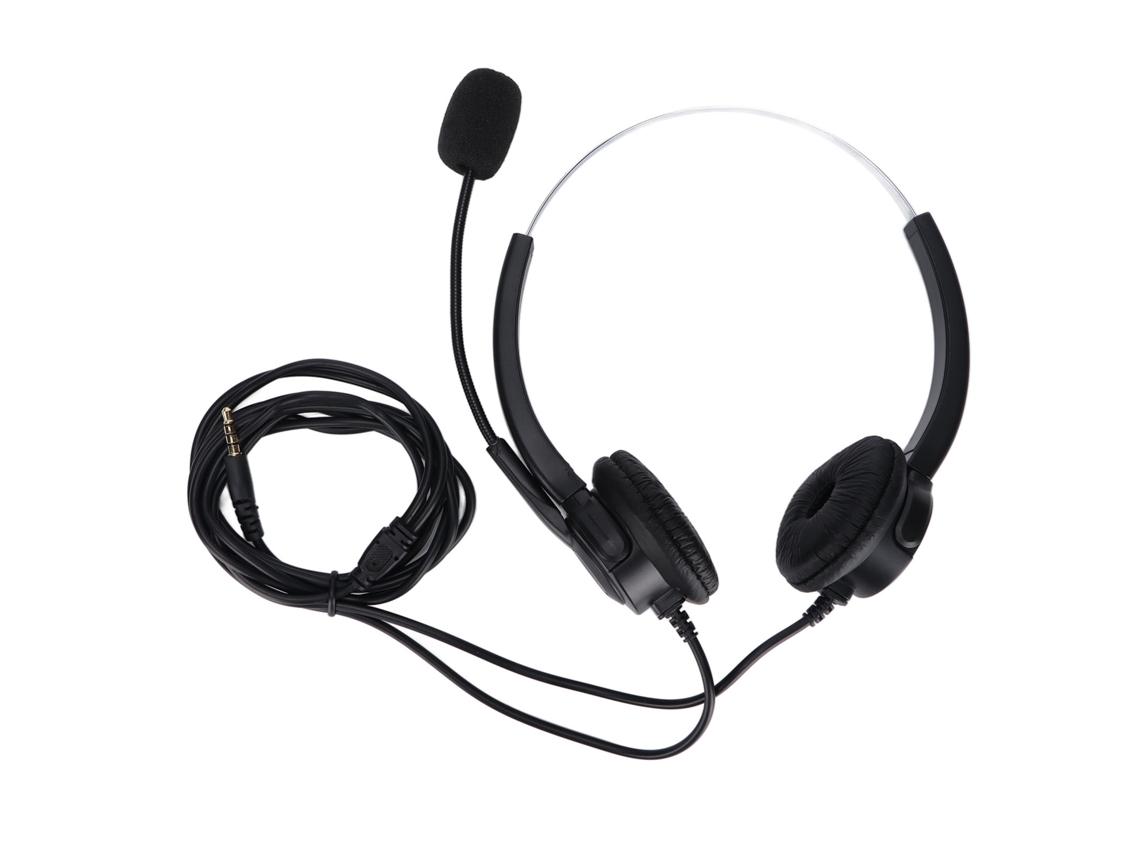 Auriculares con micrófono, cancelación de ruido, USB 3.5 mm, control de volumen para llamadas, oficina y PC | S/MARCA