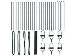 Conjunto 1 Cerca Para Jardim Vidaxl Cinzento Aço (50 X 1 M)