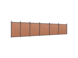 Fence Panel, Fence Panels Vidaxl Marrom Wpc (1045 X 186 Cm)