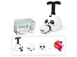Mali brinquedo Carro Lançador a Balão Educativo Aerodinâmico Inercial para Crianças Panda