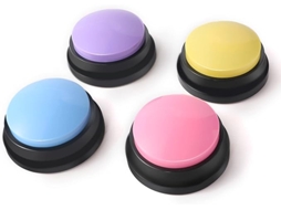 Buzzer gravável ZYBLSSBB para treinamento de cães, brinquedo educativo