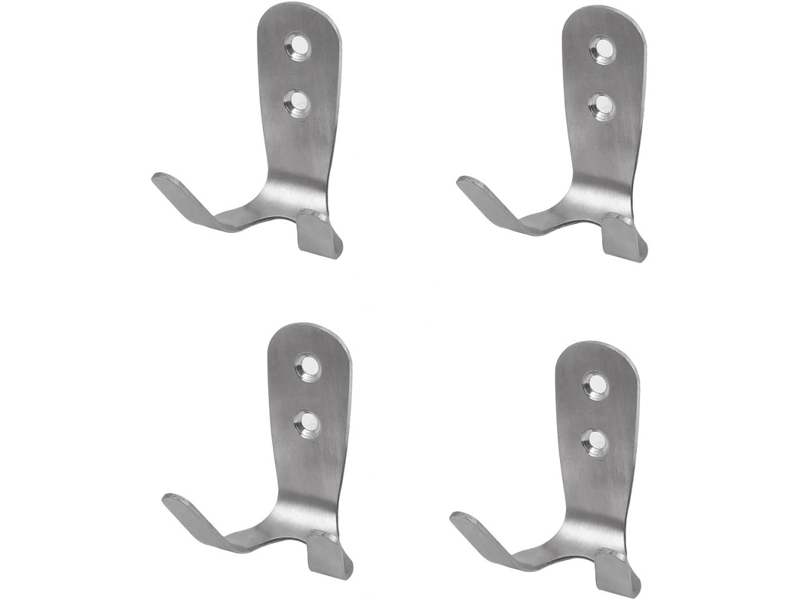 Conjunto de 4 ganchos para banheiro em aço inox, 66 mm CHABERLU