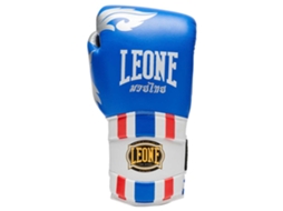 Luvas de Boxe de Couro Artificial Thai Style Azul 12 Ozleone1947