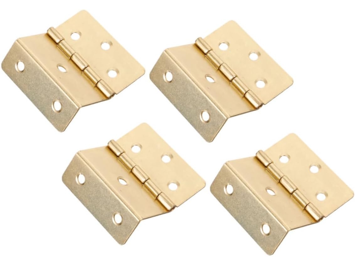 Dobradiças De Ferro Vintage Triplas, Charme Clássico E Design