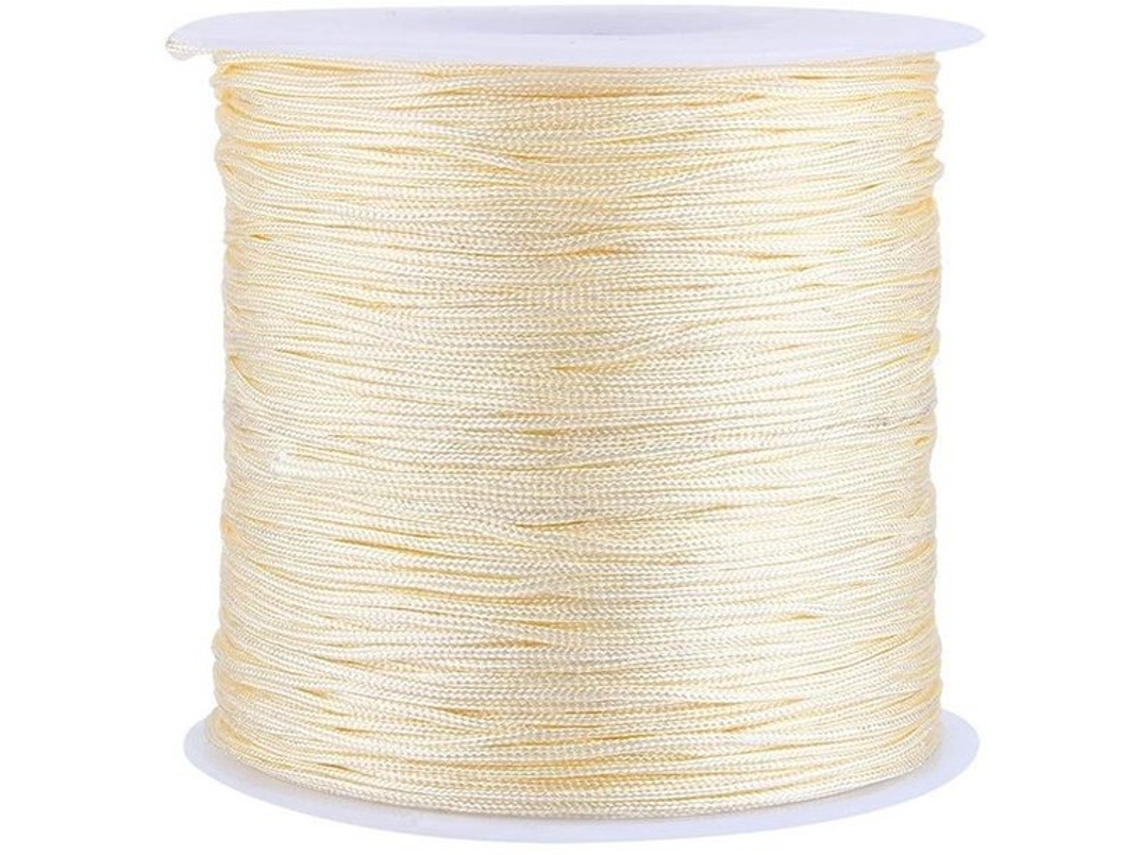 Fio De Aço Inoxidável Windgongsnoer 100 M - Cordão De Nylon Com Nó - Cordão Flexível - Durável - 0,8 Mm De Espessura - Ideal Para Joalharia