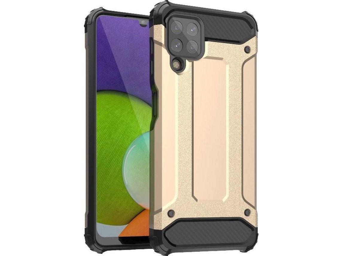 Capa Samsung Galaxy A22 4G LMOBILE Antichoque Dourado