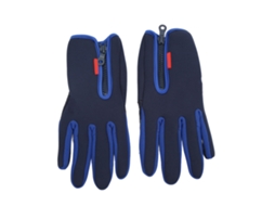 Par De Luvas De Inverno Com Tela Sensível Ao Toque, Lã, Térmicas, À Prova De Vento Com Zíper Para Homens E Mulheres, Corrida, Ci Aquaforge