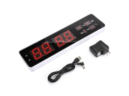 Relógio de parede digital LED Baok para quarto e sala de estar, grande relógio de mesa com calendário perpétuo.