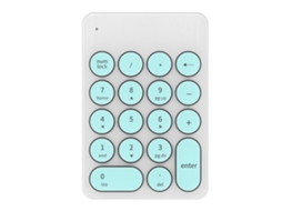 Teclado Sem Fio Para Jogos 2.4ghz Teclado Numérico Mini De 18 Teclas Numpad Verde