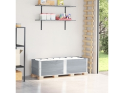 Vidaxl Colares P/ Paletes 2 Pcs 150x50 Cm Madeira Pinho Maciça Cinza