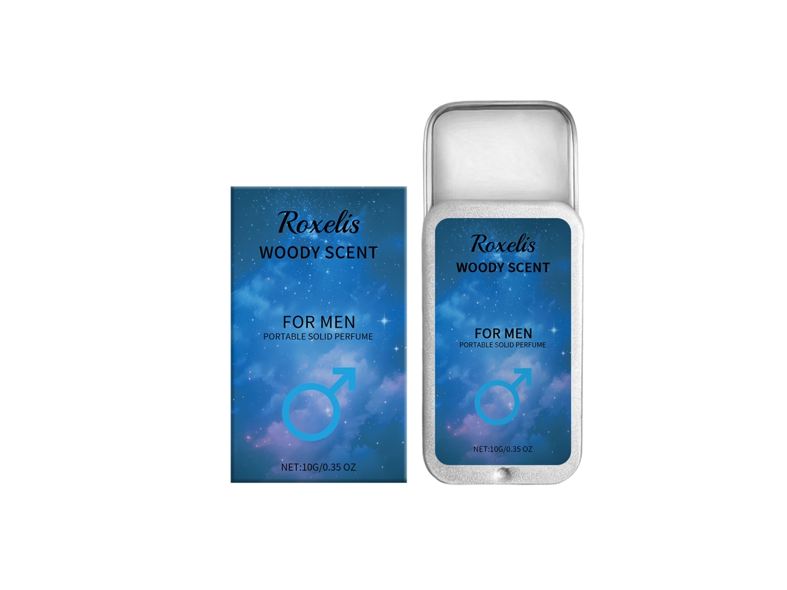 Perfume Sólido Masculino com Aroma a Madeira Refrescante, Ideal para o Dia a Dia em Portugal LAXISCREED