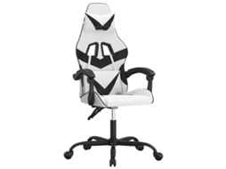 Cadeira de gaming VIDAXL Branco Couro Artificial
