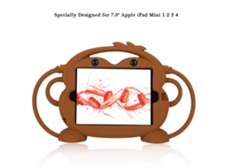 Capa De Silicone (suporte Antichoque) Para Ipad Mini1/2/3/4 De 7,9 Polegadas