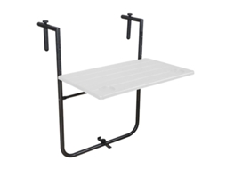 Mesa plegable colgante para balcones / terrazas 36x60 cm. altura regulable