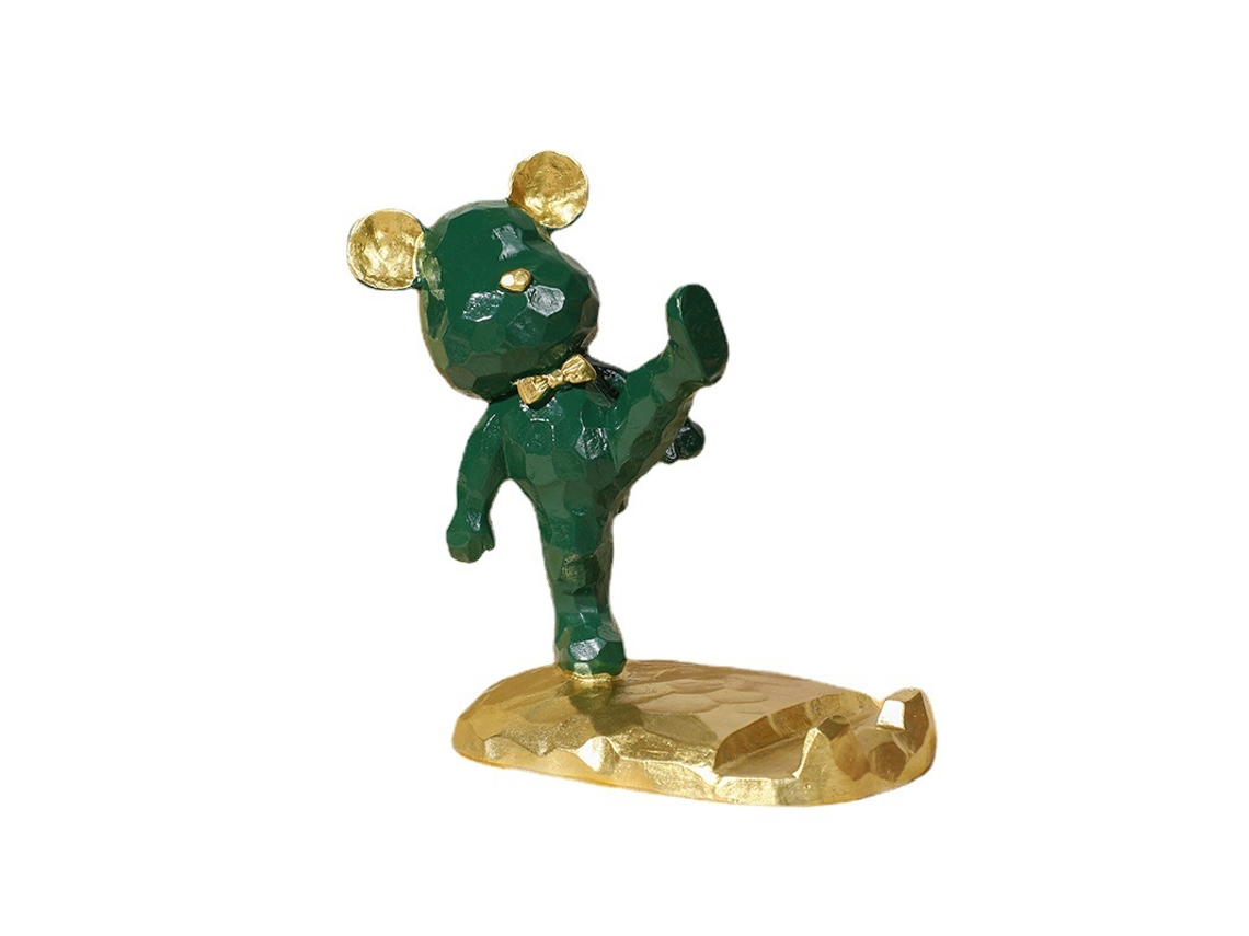 Suporte Para Celular Em Formato De Urso Fofo, Acessório De Mesa Em Formato De Urso Fofo Kawa