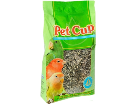 Alimentação para Papagaios e Periquitos  Sementes de Girassol Raiado (2Kg)