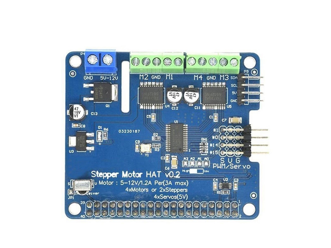Placa De Expansão Para Robô Stepper Motor Hat V0.2 Stepper/motor/servo Para 3b/3b Slowmoose