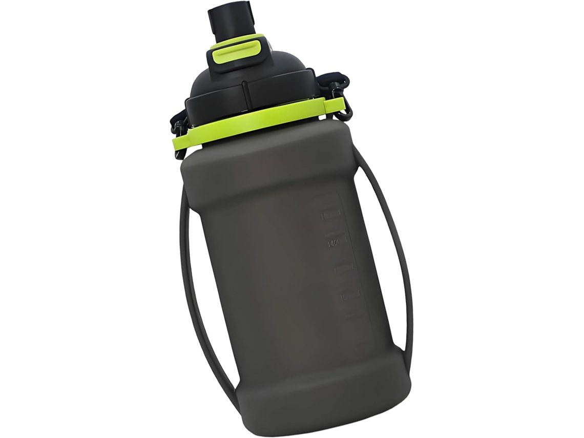 Garrafa De Água Dobrável Para Camping Textura Silicone Qualidade Alimentar Adequada Bebidas Quentes E Frias Ideal