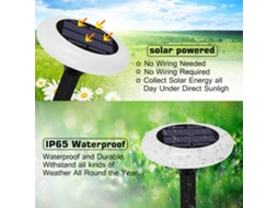 2026 lâmpada de Jardim Led Rgb com Degradê Colorido para Exteriores, Pátio, Paisagem e Gramado, 10 Leds, Plugue