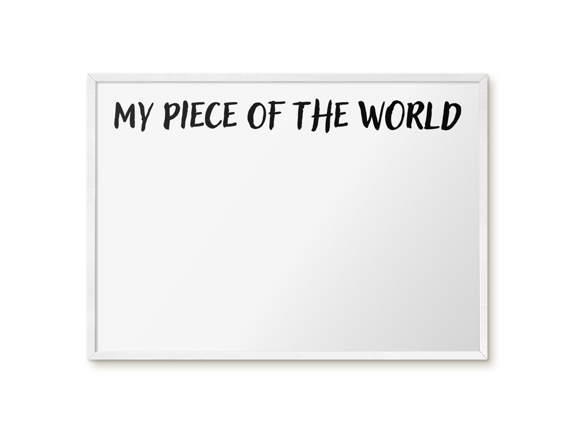 Magnetic Wall Board My Piece Of The World For The Office Espelharte (70x50 Cm)