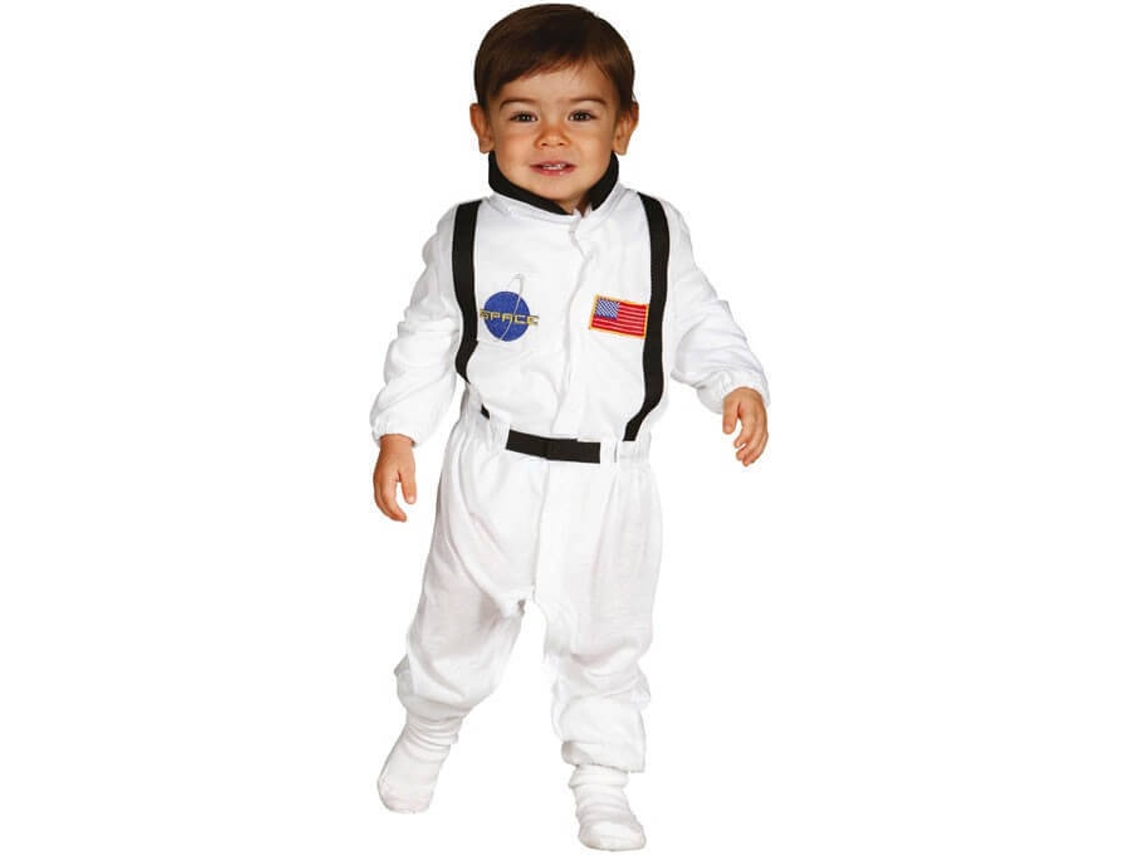 Fato de Bebé DISFRAZZES Astronauta Branco (Tam: 6 a 12 meses)