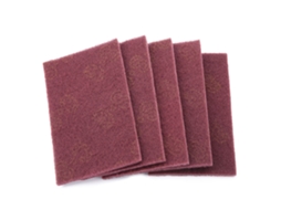 Escova de Limpeza Industrial 5 unidades Lixadeira Abrasiva Para Mão (Vermelho Fino)
