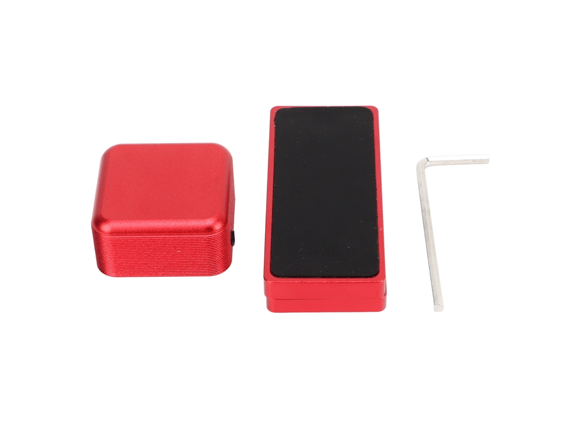 Suporte de giz magnético multifuncional LINJOU para taco de bilhar, vermelho