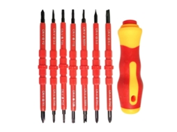 Conjunto De 7 Chaves De Fenda Isoladas Para Manutenção Elétrica Kit Profissional De Ferramentas Aquaforge