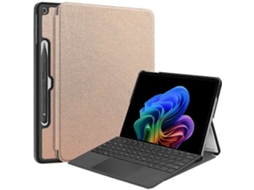 Capa Dobrável Em Couro Pu Com Suporte, Compatível Com Microsoft Surface Pro De 12 Polegadas.