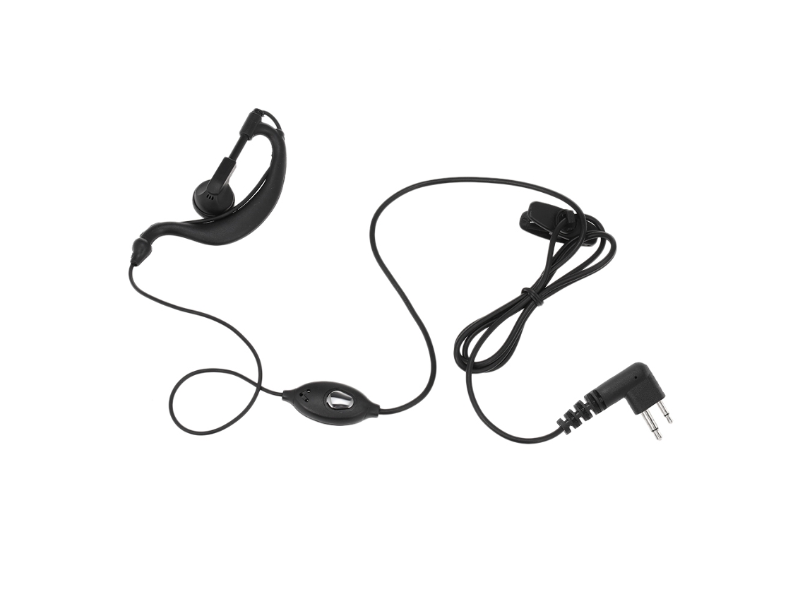 Fone De Ouvido Com Microfone Ptt Para Rádio Walkie Talkie Motorola De 2 Pinos M Plug