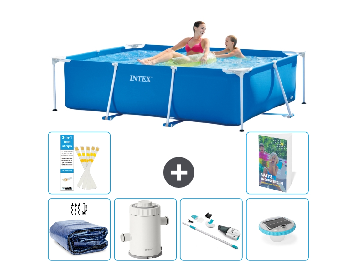Piscina com Estrutura Retangular 220x150x60 Cm 5 peças S30 INTEX
