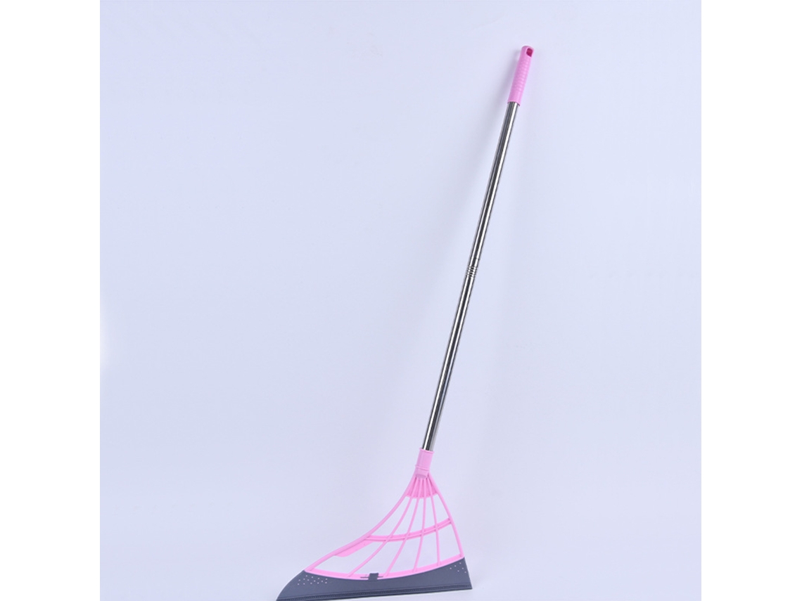 Vassoura De Vassoura Com Design Destacável, Fácil Raspagem, Rodo De Limpeza De Silicone Compacto, Vassoura De Piso, Rosa