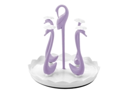 Escorredor De Garrafas Em Formato De Cisne Para Bancada E Pia, Elegante E Compacto Para Cozinha, Com Capacidade Para 4 Xícaras.
