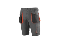 Bermuda Algodon Poliester Top Range Gris / Naranja