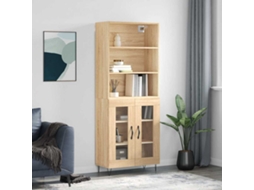 Vidaxl Armário Alto 69,5x34x180 Cm Derivados De Madeira Cor Sonoma
