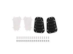 Kit Capa Grade De Entrada, Dobradiças, Maçanetas E Espelho Retrovisor Para Crawler Rc 1/10 Traxxas Trx-4