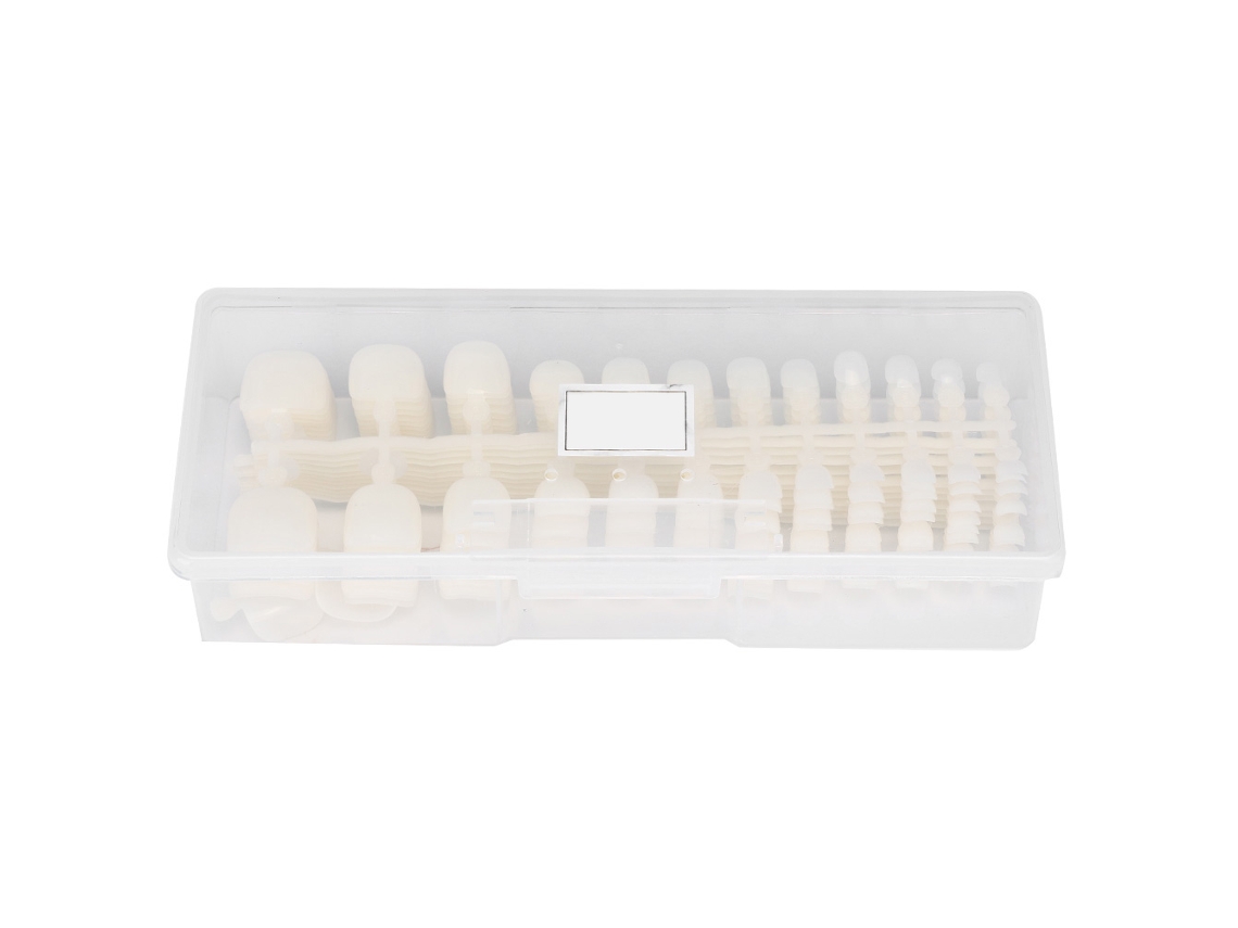 288pcs Uñas Postizas De Pie Profesionales Color Natural Herramienta De Manicura Diy