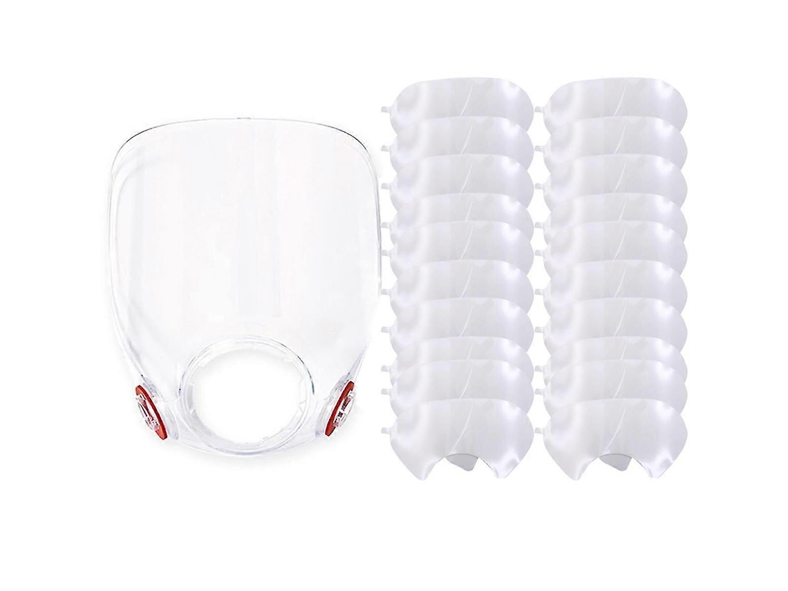 Conjunto De Lentes Reposição E Pacote Com 20 Tampas Lente 6885, Compatíveis Com Os Respiradores Das Séries 6885, 6000, 6700, 6800 E 6900