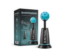 Treinador De Rebatida E Swing De Beisebol - Kit De Treino Individual Com Bola De Rebote Automático + 3 Bolas De Treino