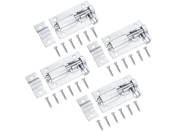 Conjunto De 4 Fechaduras Para Portas, Deslizantes, Parafusos De Portas, Aço Inoxidável Para Quarto E Banheiro, 2 Polegadas