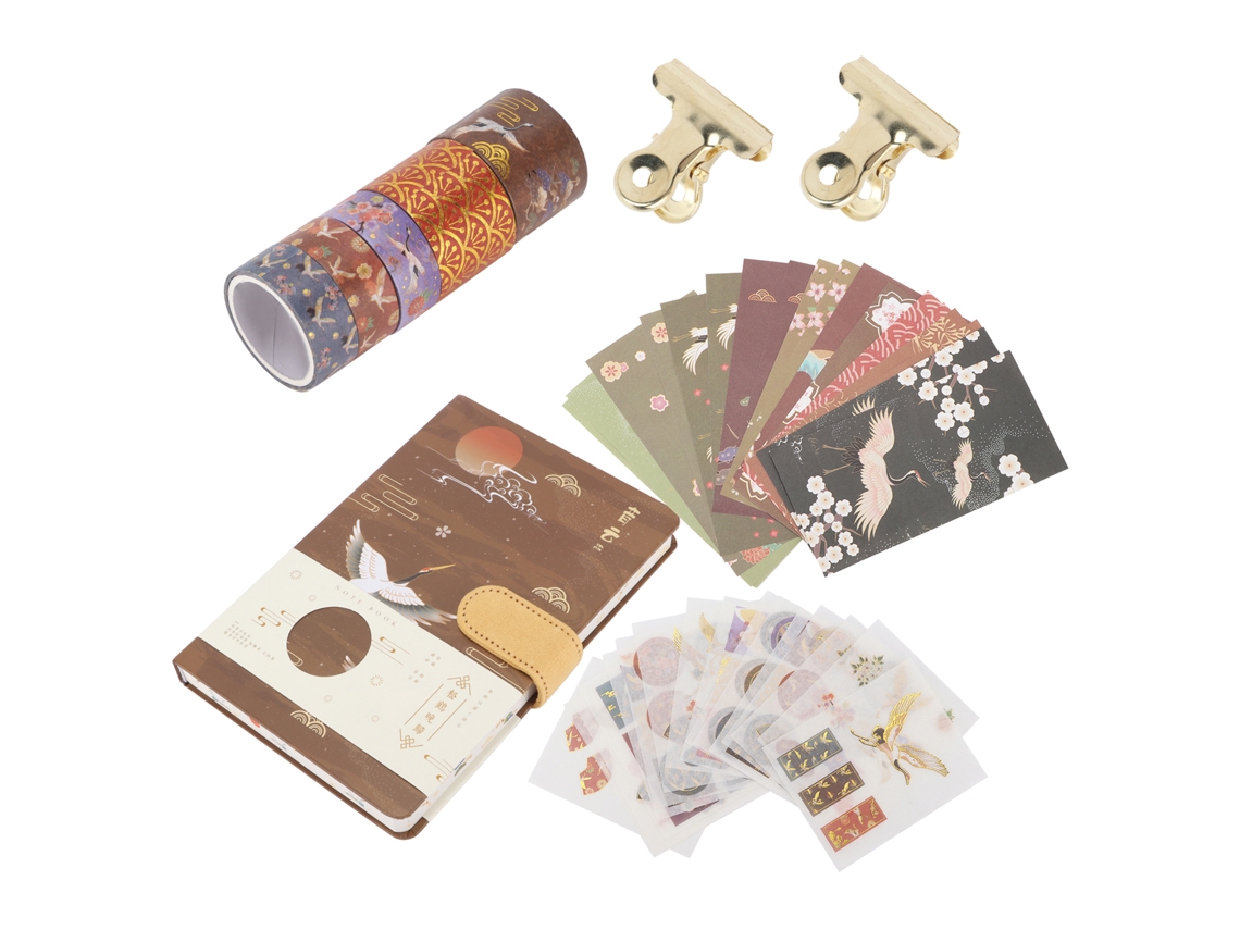 Caja Regalo Cuaderno De Mano Antiguo Con Cinta Bronceada Serie Songhe Late Return