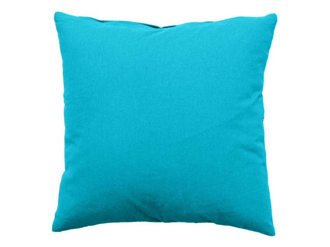 Almofada - Turquesa - 40x40 Cm - 100% Algodão - Lisa - Interior