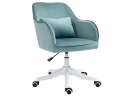Poltrona Giratória Para Sala De Estar, Com Massagem, Almofada Lombar, Braços, Verde