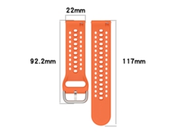 Pulseira de Silicone para Amazfit Bip6 / A2435, 22mm, Compatível com Relógio CHABERLU