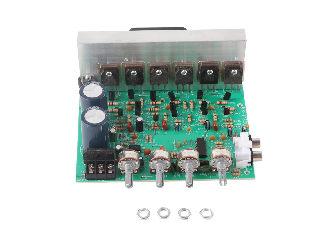 Placa de Amplificador de Potência Subwoofer 240W 3 Canais